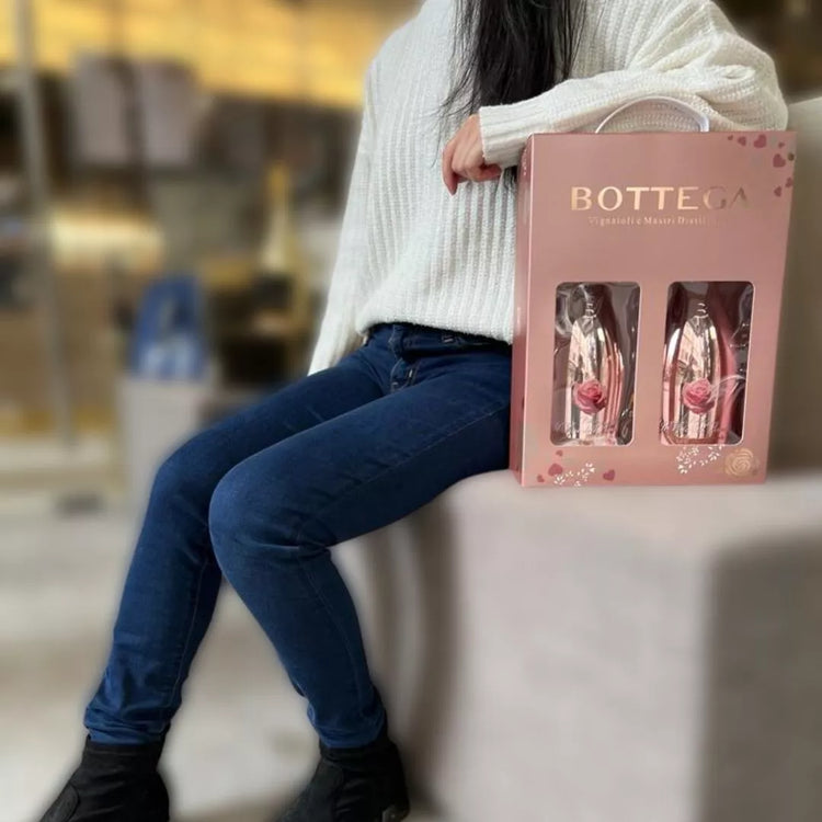 Bottega Pink Gift Set (Chocolate + Gift Card + Bottega Prosecco Moscato Manzoni)